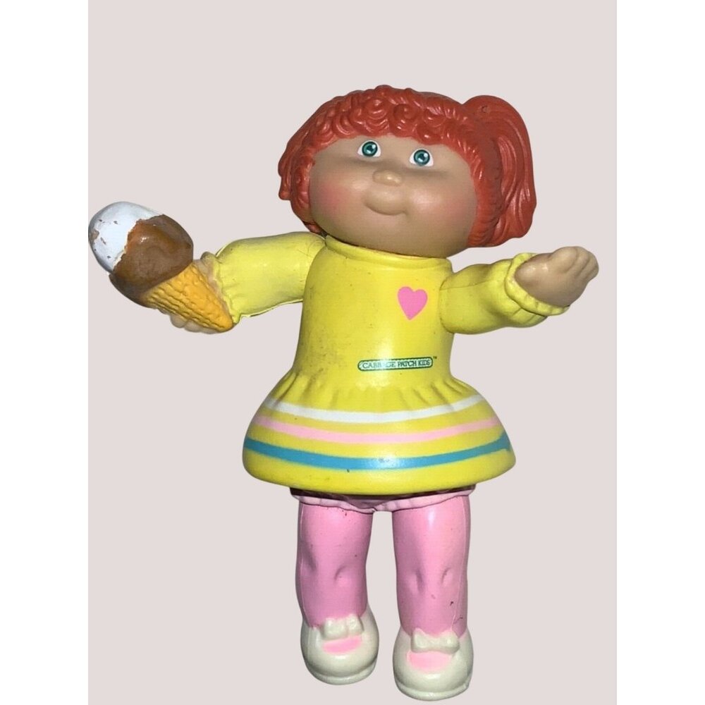 Cabbage Patch Kid Doll Mini Figure - ice cream cone 1984 PVC Figurine CPK
